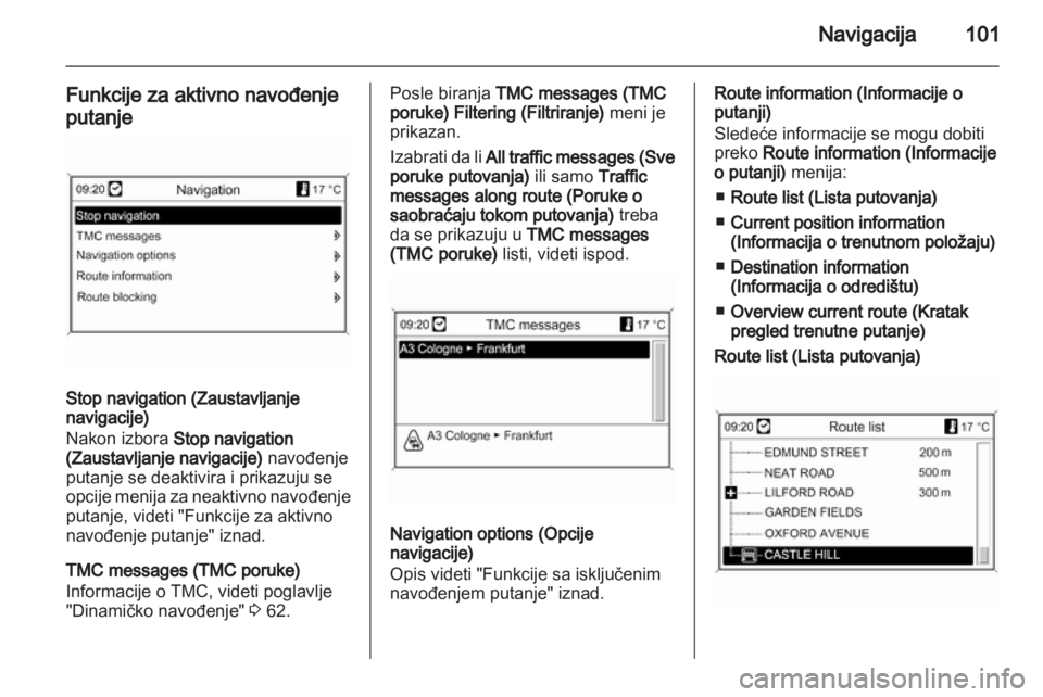 OPEL MERIVA 2012.5 Uputstvo za rukovanje Infotainment sistemom (in Serbian) OPEL MERIVA 2012.5 Uputstvo za rukovanje Infotainment sistemom (in Serbian)