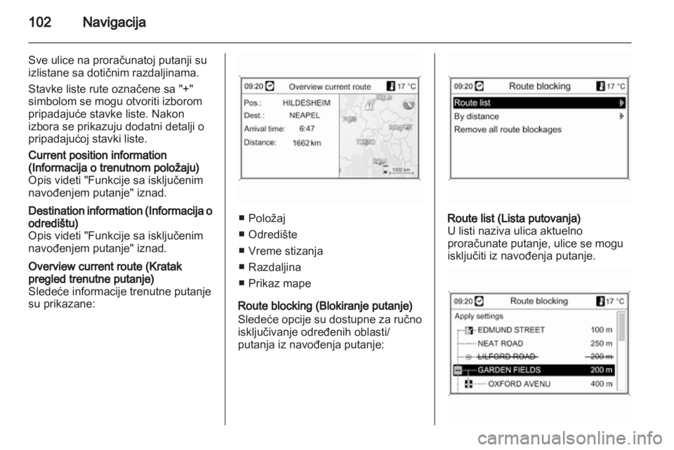 OPEL MERIVA 2012.5 Uputstvo za rukovanje Infotainment sistemom (in Serbian) OPEL MERIVA 2012.5 Uputstvo za rukovanje Infotainment sistemom (in Serbian)