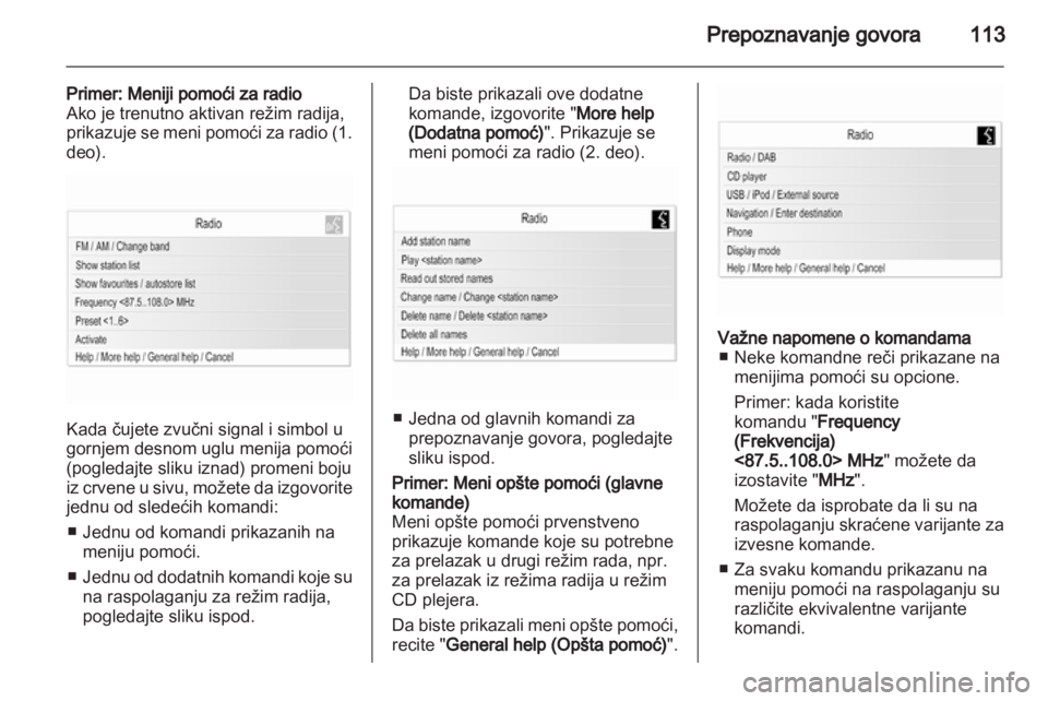 OPEL MERIVA 2012.5 Uputstvo za rukovanje Infotainment sistemom (in Serbian) OPEL MERIVA 2012.5 Uputstvo za rukovanje Infotainment sistemom (in Serbian)