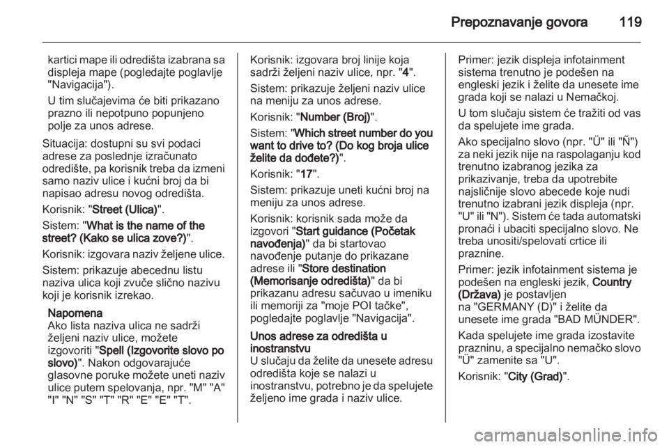OPEL MERIVA 2012.5 Uputstvo za rukovanje Infotainment sistemom (in Serbian) OPEL MERIVA 2012.5 Uputstvo za rukovanje Infotainment sistemom (in Serbian)