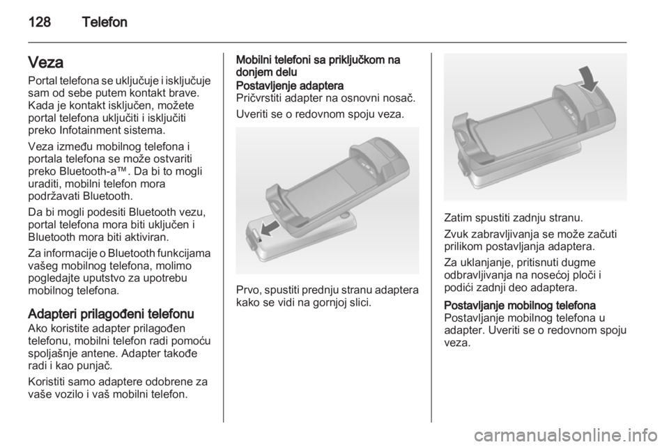 OPEL MERIVA 2012.5 Uputstvo za rukovanje Infotainment sistemom (in Serbian) OPEL MERIVA 2012.5 Uputstvo za rukovanje Infotainment sistemom (in Serbian)
