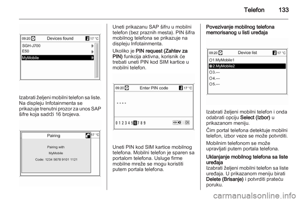 OPEL MERIVA 2012.5 Uputstvo za rukovanje Infotainment sistemom (in Serbian) OPEL MERIVA 2012.5 Uputstvo za rukovanje Infotainment sistemom (in Serbian)