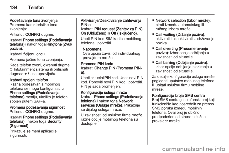 OPEL MERIVA 2012.5 Uputstvo za rukovanje Infotainment sistemom (in Serbian) OPEL MERIVA 2012.5 Uputstvo za rukovanje Infotainment sistemom (in Serbian)