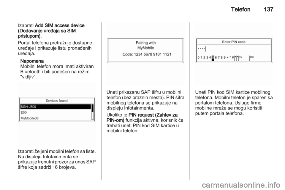 OPEL MERIVA 2012.5 Uputstvo za rukovanje Infotainment sistemom (in Serbian) OPEL MERIVA 2012.5 Uputstvo za rukovanje Infotainment sistemom (in Serbian)