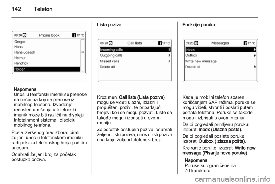 OPEL MERIVA 2012.5 Uputstvo za rukovanje Infotainment sistemom (in Serbian) OPEL MERIVA 2012.5 Uputstvo za rukovanje Infotainment sistemom (in Serbian)