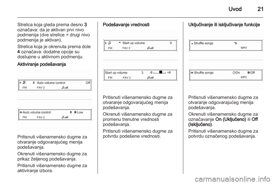 OPEL MERIVA 2012.5  Uputstvo za rukovanje Infotainment sistemom (in Serbian) 