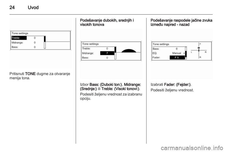 OPEL MERIVA 2012.5  Uputstvo za rukovanje Infotainment sistemom (in Serbian) 