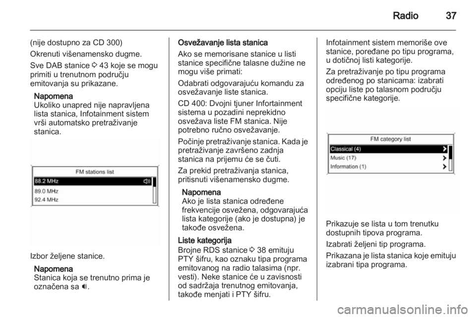 OPEL MERIVA 2012.5 Uputstvo za rukovanje Infotainment sistemom (in Serbian) OPEL MERIVA 2012.5 Uputstvo za rukovanje Infotainment sistemom (in Serbian)