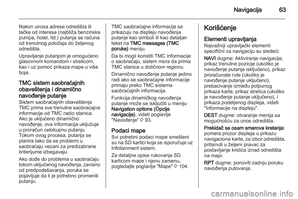 OPEL MERIVA 2012.5 Uputstvo za rukovanje Infotainment sistemom (in Serbian) OPEL MERIVA 2012.5 Uputstvo za rukovanje Infotainment sistemom (in Serbian)