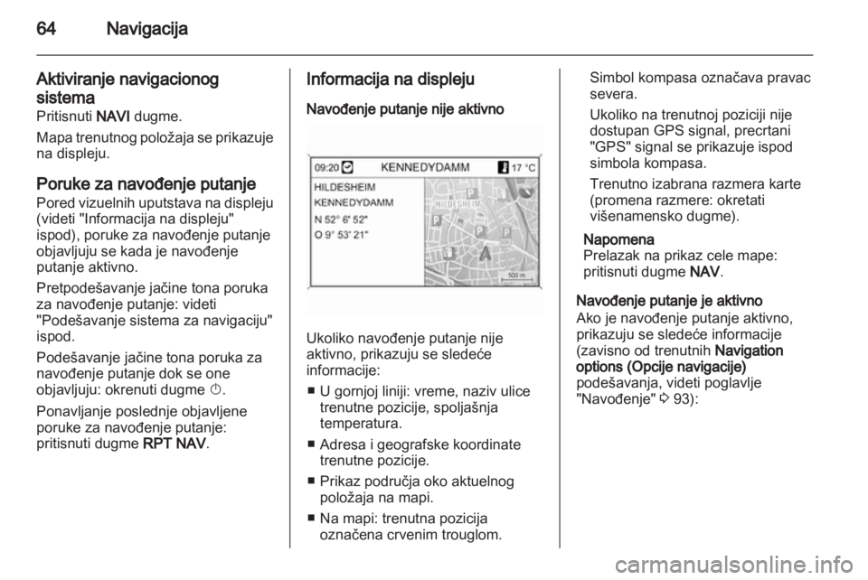 OPEL MERIVA 2012.5 Uputstvo za rukovanje Infotainment sistemom (in Serbian) OPEL MERIVA 2012.5 Uputstvo za rukovanje Infotainment sistemom (in Serbian)