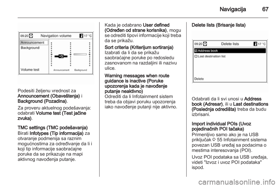 OPEL MERIVA 2012.5 Uputstvo za rukovanje Infotainment sistemom (in Serbian) OPEL MERIVA 2012.5 Uputstvo za rukovanje Infotainment sistemom (in Serbian)