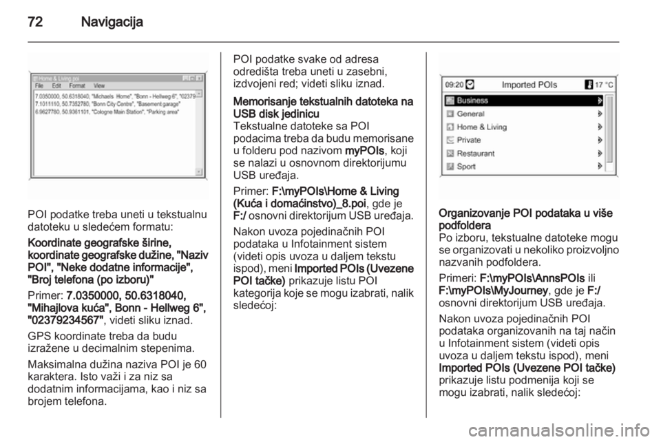 OPEL MERIVA 2012.5 Uputstvo za rukovanje Infotainment sistemom (in Serbian) OPEL MERIVA 2012.5 Uputstvo za rukovanje Infotainment sistemom (in Serbian)