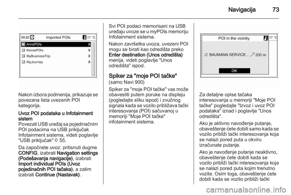 OPEL MERIVA 2012.5 Uputstvo za rukovanje Infotainment sistemom (in Serbian) OPEL MERIVA 2012.5 Uputstvo za rukovanje Infotainment sistemom (in Serbian)
