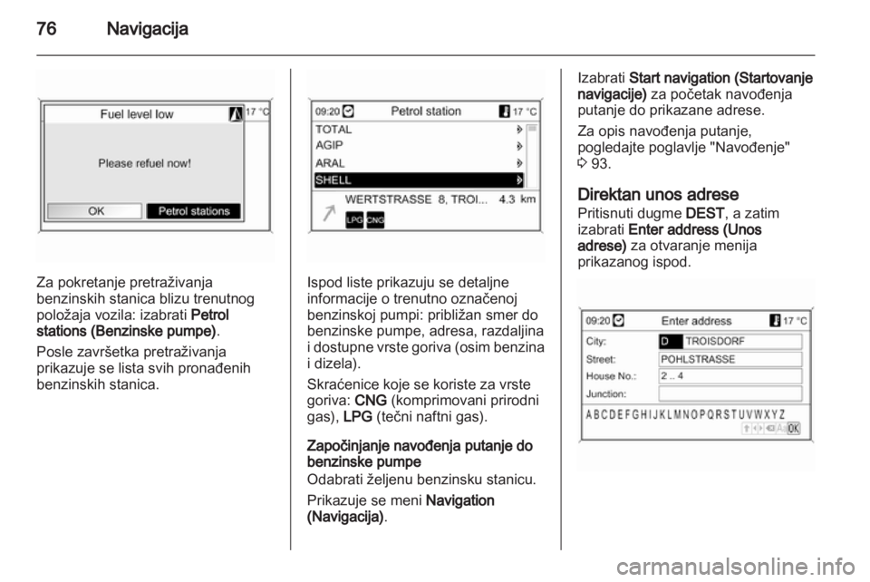 OPEL MERIVA 2012.5 Uputstvo za rukovanje Infotainment sistemom (in Serbian) OPEL MERIVA 2012.5 Uputstvo za rukovanje Infotainment sistemom (in Serbian)