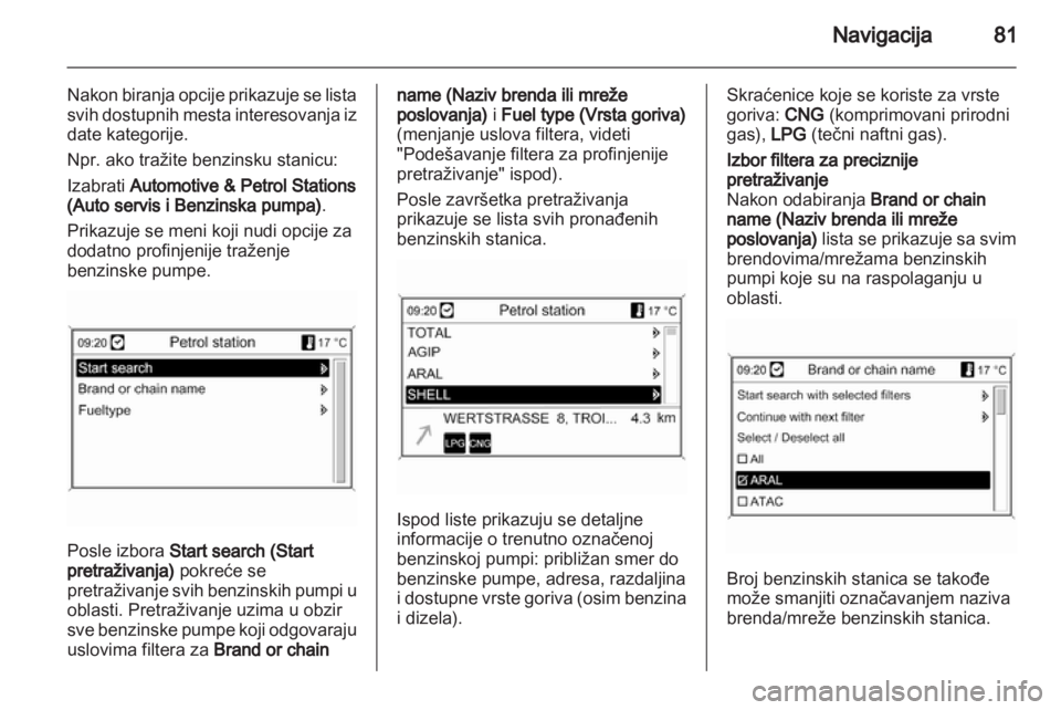 OPEL MERIVA 2012.5 Uputstvo za rukovanje Infotainment sistemom (in Serbian) OPEL MERIVA 2012.5 Uputstvo za rukovanje Infotainment sistemom (in Serbian)