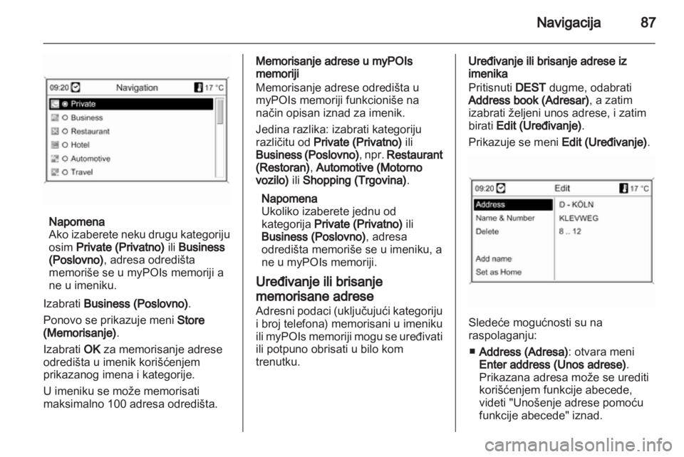 OPEL MERIVA 2012.5 Uputstvo za rukovanje Infotainment sistemom (in Serbian) OPEL MERIVA 2012.5 Uputstvo za rukovanje Infotainment sistemom (in Serbian)