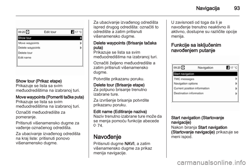 OPEL MERIVA 2012.5 Uputstvo za rukovanje Infotainment sistemom (in Serbian) OPEL MERIVA 2012.5 Uputstvo za rukovanje Infotainment sistemom (in Serbian)