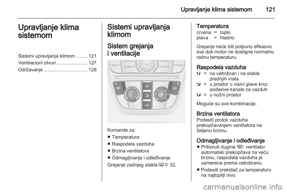 OPEL MERIVA 2012.5  Uputstvo za upotrebu (in Serbian) 
