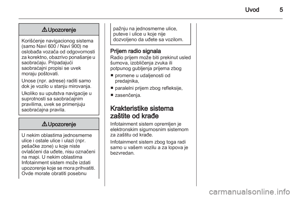 OPEL MERIVA 2013  Uputstvo za rukovanje Infotainment sistemom (in Serbian) 