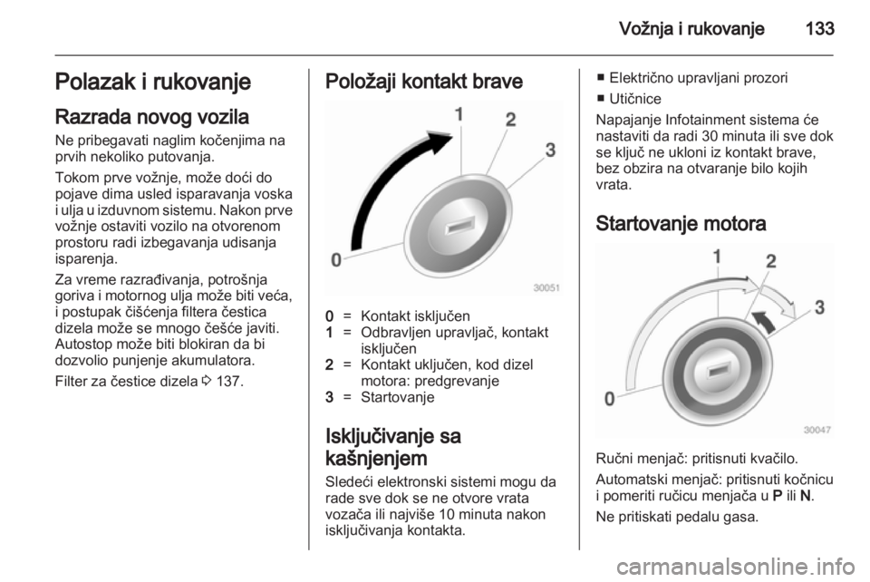 OPEL MERIVA 2013.5  Uputstvo za upotrebu (in Serbian) 