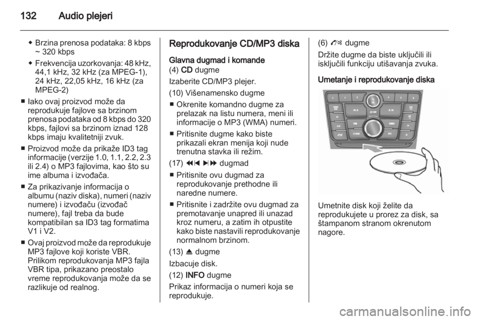 OPEL MOKKA 2013 Uputstvo za rukovanje Infotainment sistemom (in Serbian) OPEL MOKKA 2013 Uputstvo za rukovanje Infotainment sistemom (in Serbian)