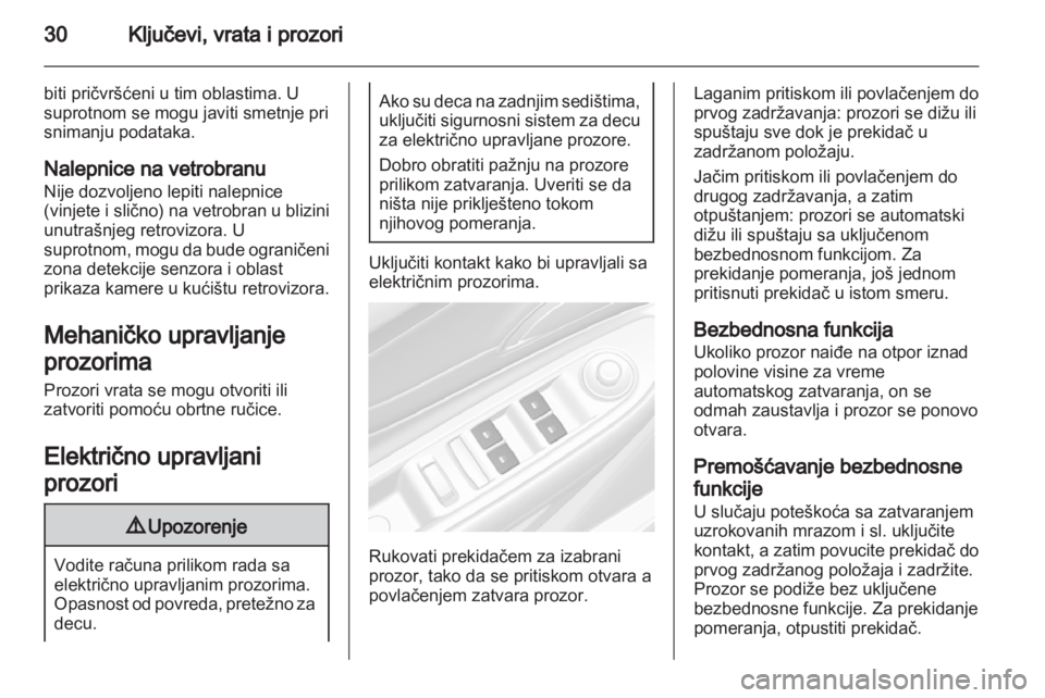 OPEL MOKKA 2013  Uputstvo za upotrebu (in Serbian) 