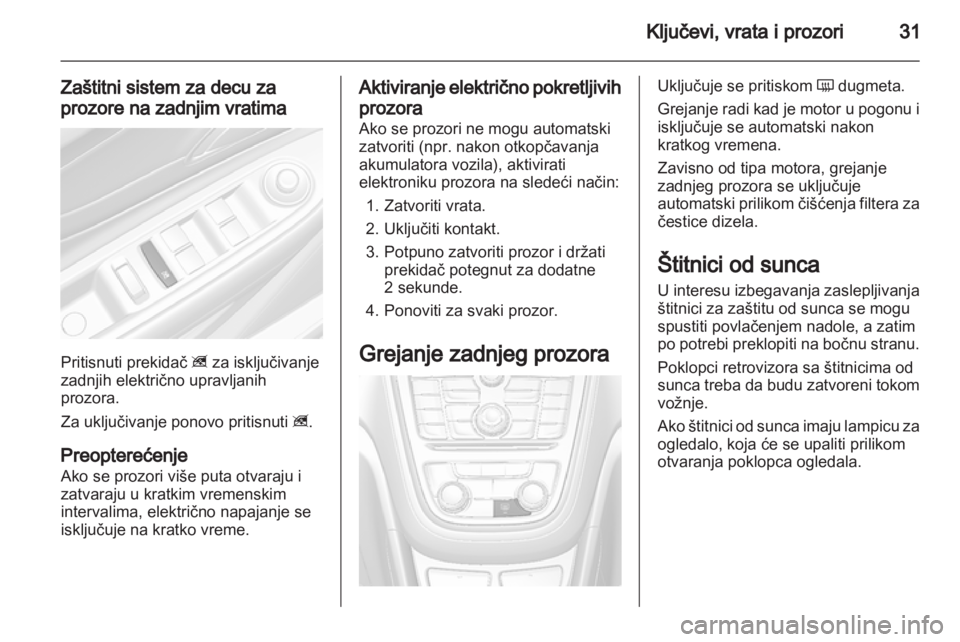 OPEL MOKKA 2013  Uputstvo za upotrebu (in Serbian) 