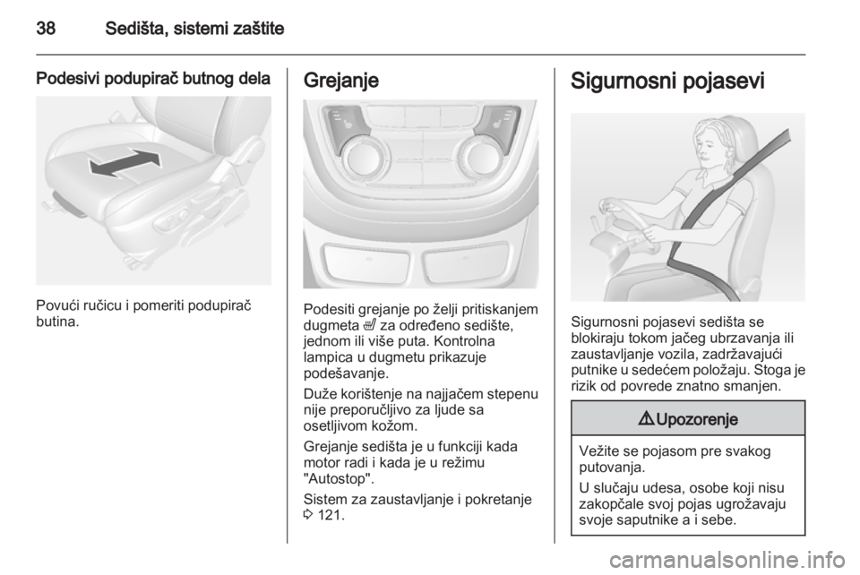 OPEL MOKKA 2013  Uputstvo za upotrebu (in Serbian) 
