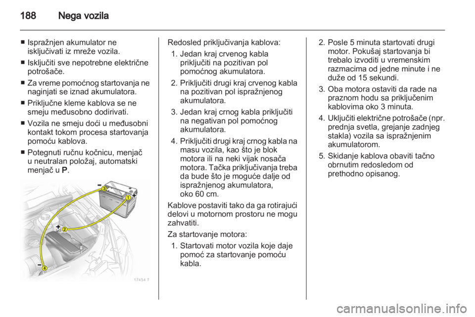 OPEL ZAFIRA 2010.5  Uputstvo za upotrebu (in Serbian) 
