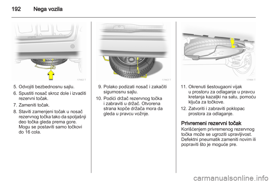 OPEL ZAFIRA 2011.5  Uputstvo za upotrebu (in Serbian) 