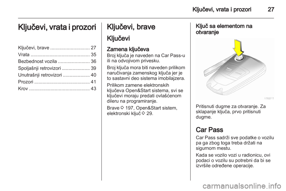 OPEL ZAFIRA 2011.5 Uputstvo za upotrebu (in Serbian) OPEL ZAFIRA 2011.5 Uputstvo za upotrebu (in Serbian)