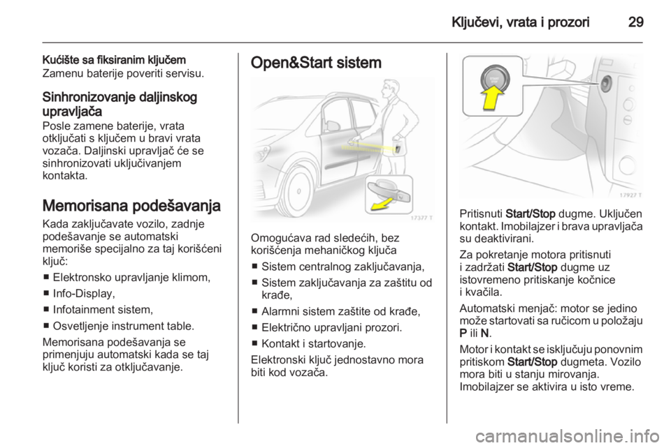 OPEL ZAFIRA 2011.5 Uputstvo za upotrebu (in Serbian) OPEL ZAFIRA 2011.5 Uputstvo za upotrebu (in Serbian)