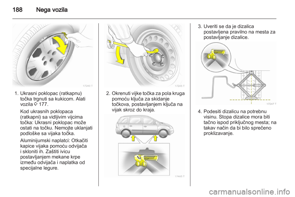 OPEL ZAFIRA 2012  Uputstvo za upotrebu (in Serbian) 