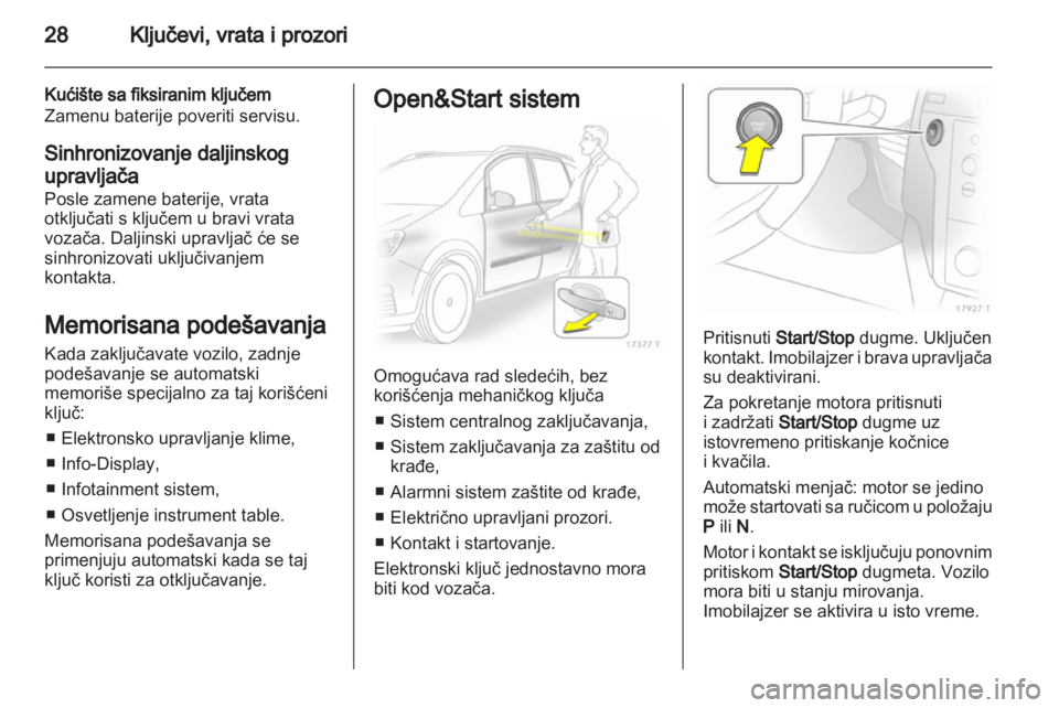 OPEL ZAFIRA 2012 Uputstvo za upotrebu (in Serbian) OPEL ZAFIRA 2012 Uputstvo za upotrebu (in Serbian)