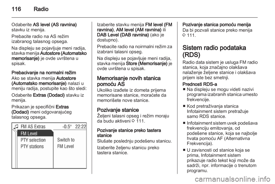 OPEL ZAFIRA B 2014 Uputstvo za rukovanje Infotainment sistemom (in Serbian) OPEL ZAFIRA B 2014 Uputstvo za rukovanje Infotainment sistemom (in Serbian)