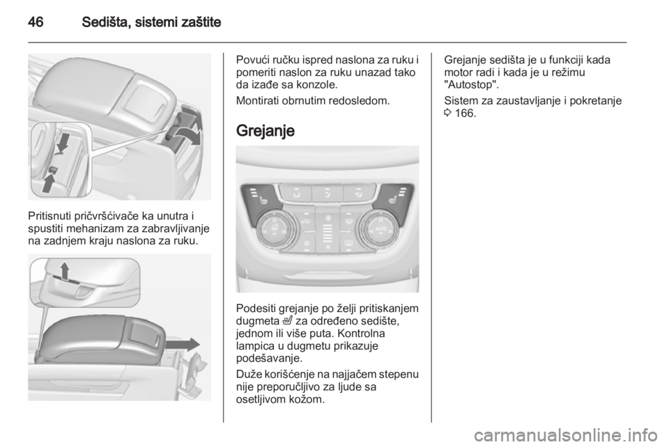 OPEL ZAFIRA TOURER 2013.5  Uputstvo za upotrebu (in Serbian) 