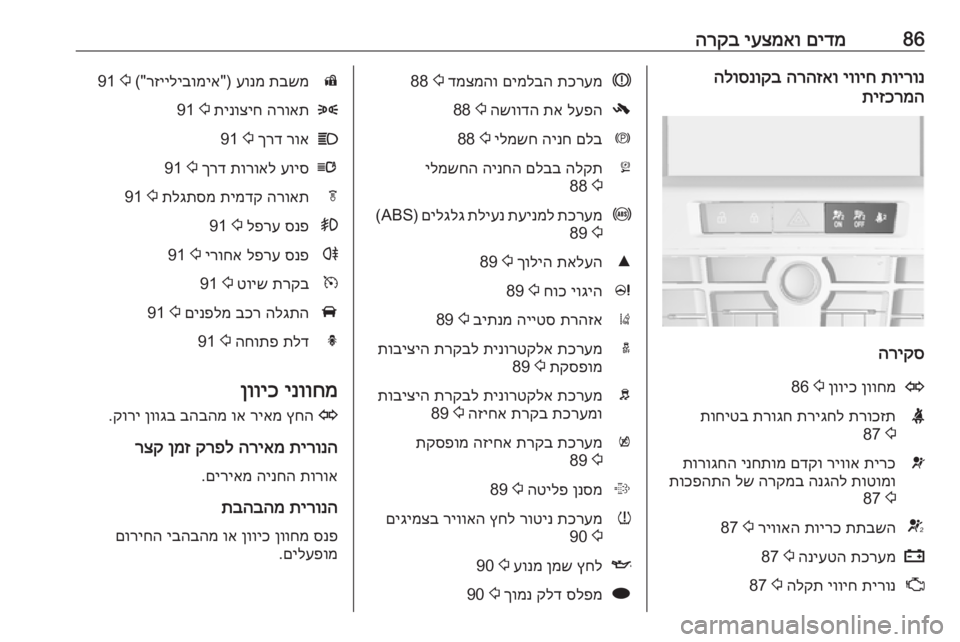 OPEL CASCADA 2019 ספר הנהג 86םידמ
יעצמאו
הרקבתוירונ
יוויח
הרהזאו
הלוסנוקב
תיזכרמה
הריקס
Oןווחמ
ןוויכ
2
86Xתרוכזת
תריגחל
תרוגח
ת OPEL CASCADA 2019 ספר הנהג 86םידמ
יעצמאו
הרקבתוירונ
יוויח
הרהזאו
הלוסנוקב
תיזכרמה
הריקס
Oןווחמ
ןוויכ
2
86Xתרוכזת
תריגחל
תרוגח
ת