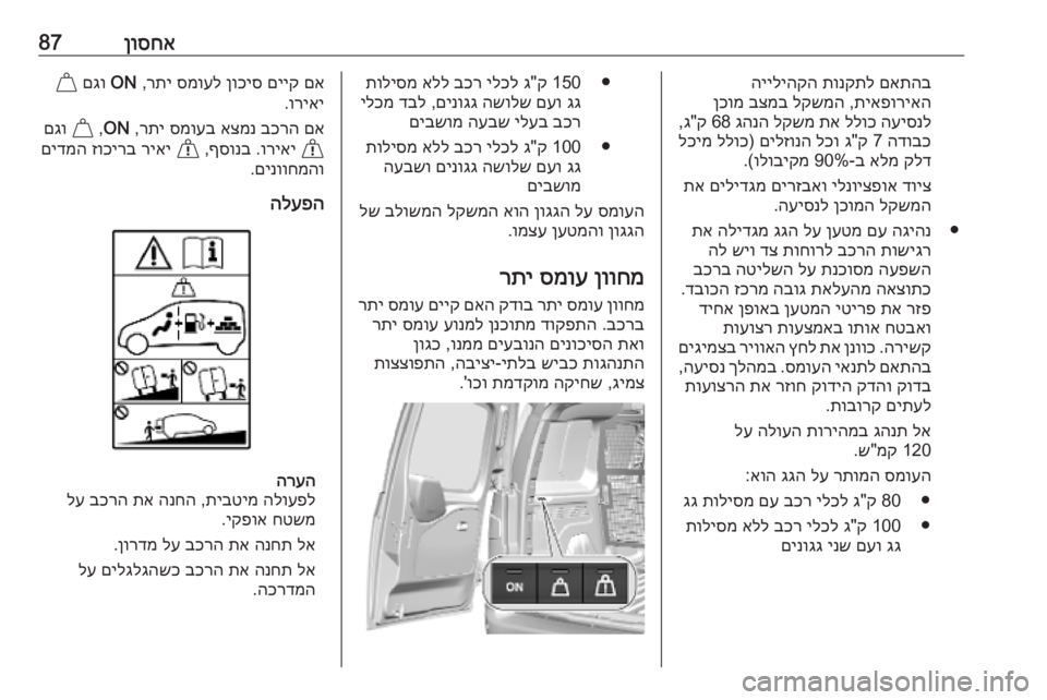 OPEL COMBO E 2019.75 ספר הנהג ןוסחא87םאתהב
תונקתל
הייליהקה
תיאפוריאה
,
לקשמה
בצמב
ןכומ
העיסנל
ללוכ
תא
לקשמ
גהנה
68 ק"ג,
הדובכ
7 ק" OPEL COMBO E 2019.75 ספר הנהג ןוסחא87םאתהב
תונקתל
הייליהקה
תיאפוריאה
,
לקשמה
בצמב
ןכומ
העיסנל
ללוכ
תא
לקשמ
גהנה
68 ק"ג,
הדובכ
7 ק"