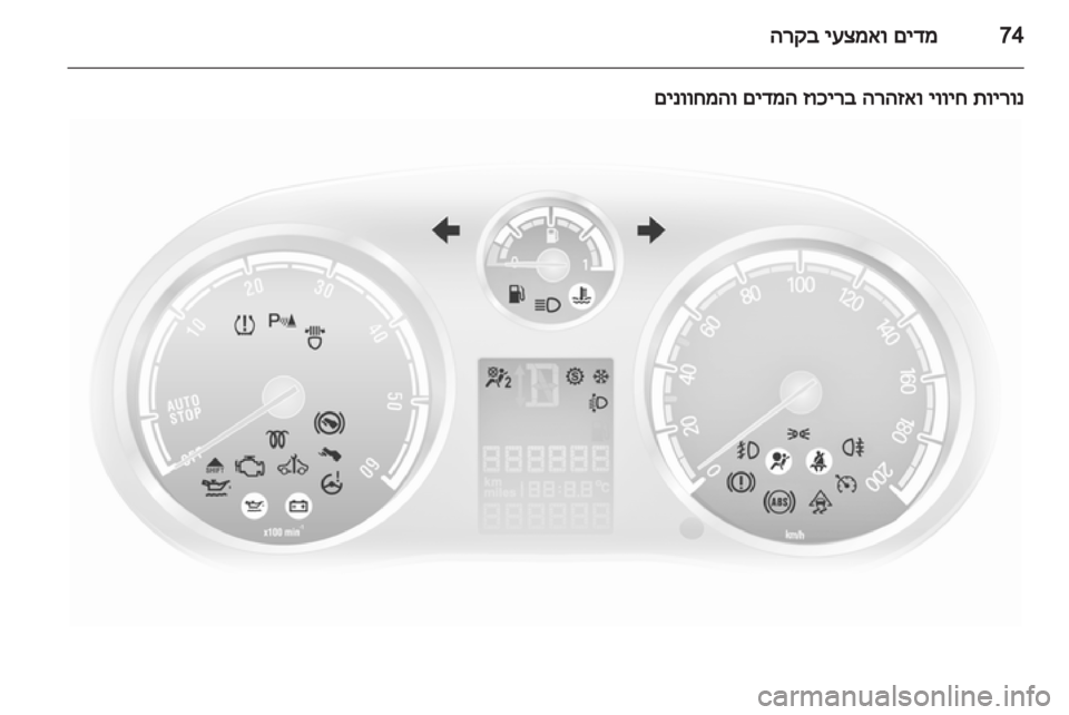 OPEL CORSA 2013 ספר הנהג OPEL CORSA 2013 ספר הנהג