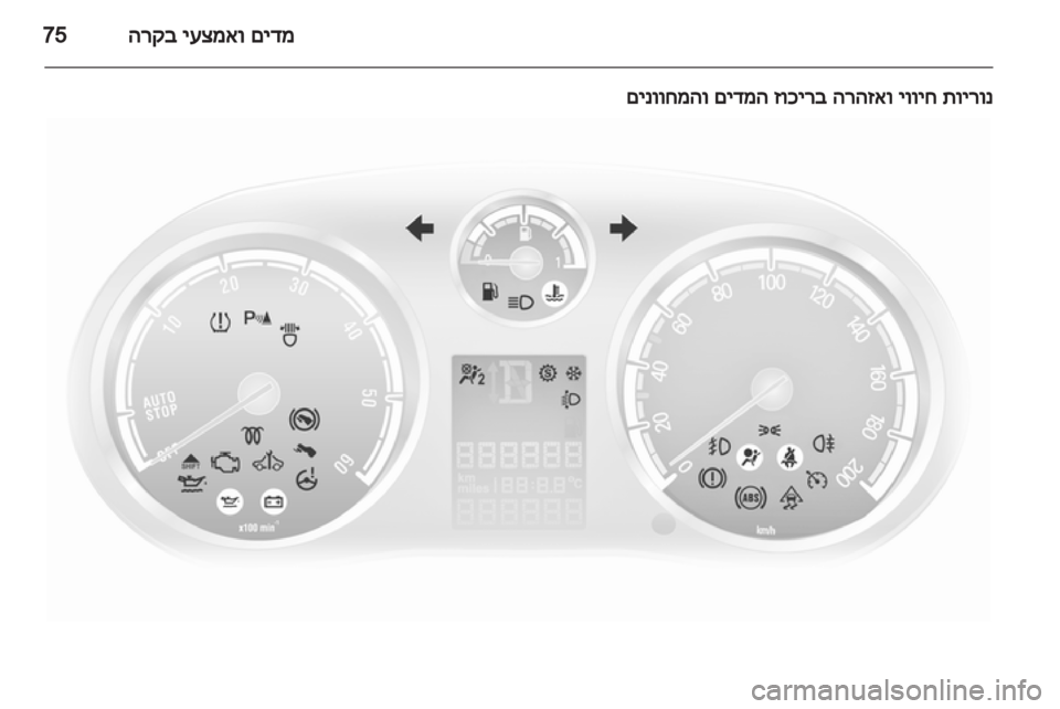 OPEL CORSA 2013.5 ספר הנהג OPEL CORSA 2013.5 ספר הנהג