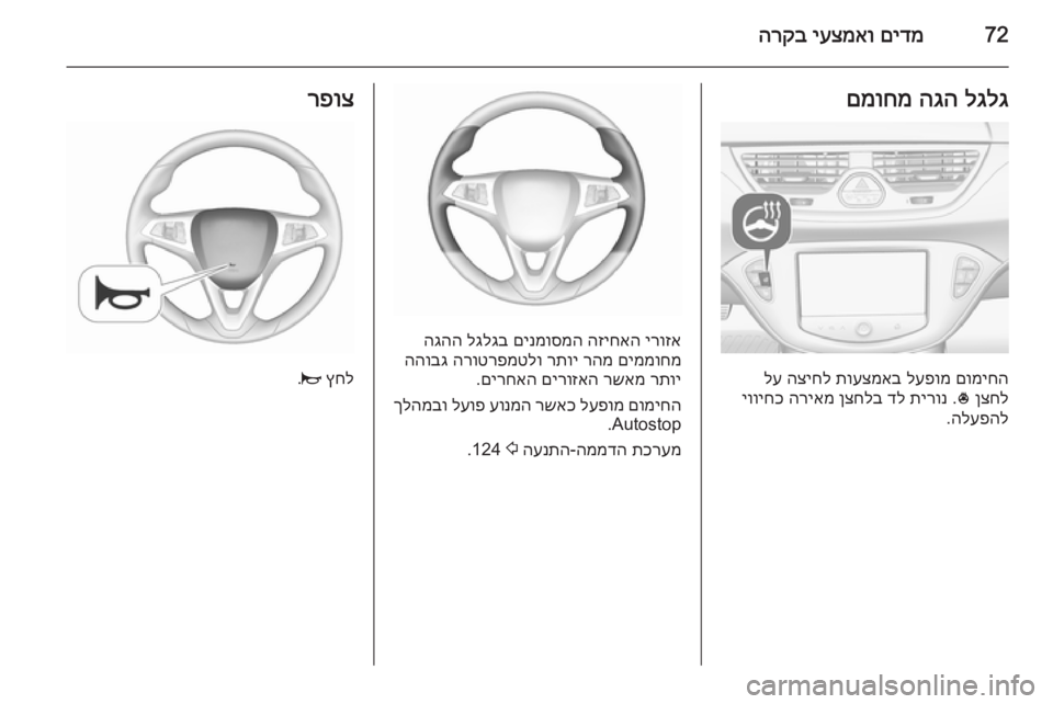 OPEL CORSA 2015.5 ספר הנהג 72םידמ
יעצמאו
הרקבלגלג
הגה
םמוחמ
םומיחה
לעפומ
תועצמאב
הציחל
לע
ןצחל
*
.
תירונ
דל
ןצחלב
הריאמ
יווי OPEL CORSA 2015.5 ספר הנהג 72םידמ
יעצמאו
הרקבלגלג
הגה
םמוחמ
םומיחה
לעפומ
תועצמאב
הציחל
לע
ןצחל
*
.
תירונ
דל
ןצחלב
הריאמ
יווי