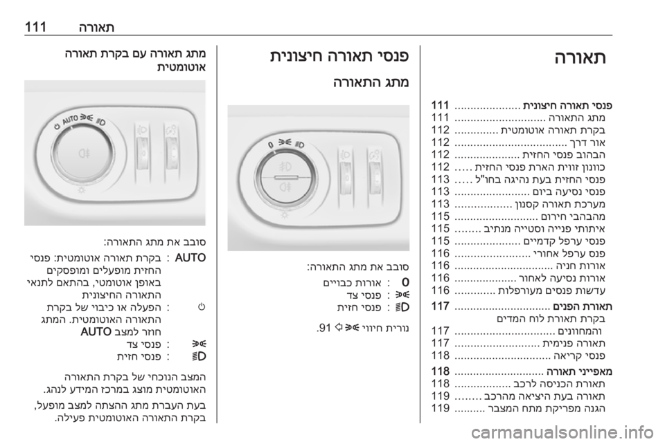 OPEL CORSA 2016 ספר הנהג הרואת111הרואתיסנפ
הרואת
תינוציח
.....................
111
גתמ
הרואתה
.............................
111
תרקב
הרואת
תיטמוטוא
..............
OPEL CORSA 2016 ספר הנהג הרואת111הרואתיסנפ
הרואת
תינוציח
.....................
111
גתמ
הרואתה
.............................
111
תרקב
הרואת
תיטמוטוא
..............