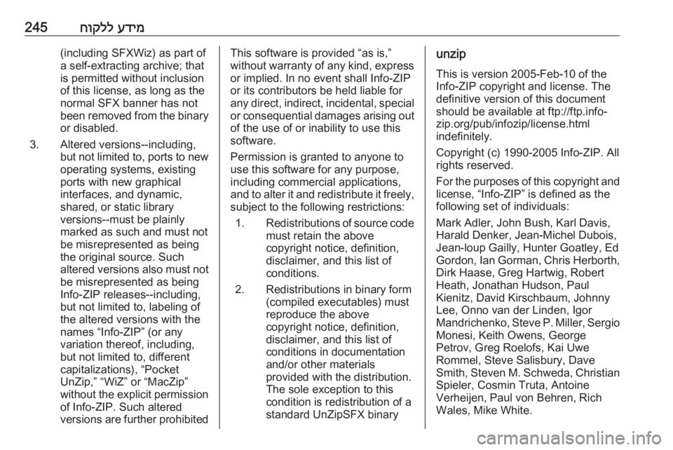 OPEL CORSA E 2018.5  ספר הנהג עדימ
 
חוקלל245unzipThis is version 2005-Feb-10 of the
Info-ZIP copyright and license. Thedefinitive version of this document
should be available at ftp://ftp.info-
zip.org/pub/infozip/licens