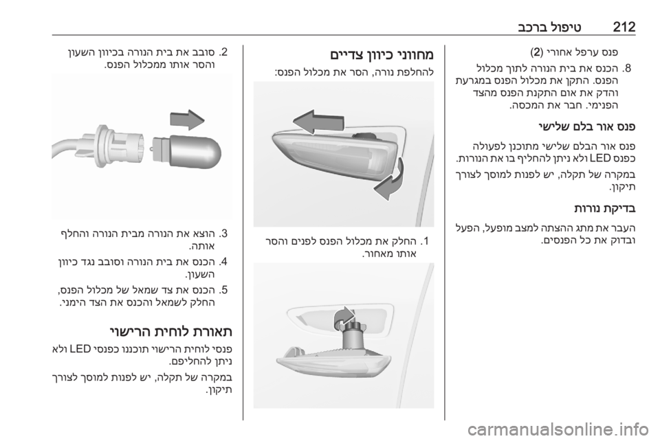 OPEL GRANDLAND X 2020  ספר הנהג 212לופיט
 
בכרבסנפ
 
לפרע
 
ירוחא
) 
2
(
8.
סנכה
 
תא
 
תיב
 
הרונה
 
ךותל
 
לולכמ
סנפה
 .
ןקתה
 
תא
 
לולכמ
 
סנפה
 
תערגמב
קדה