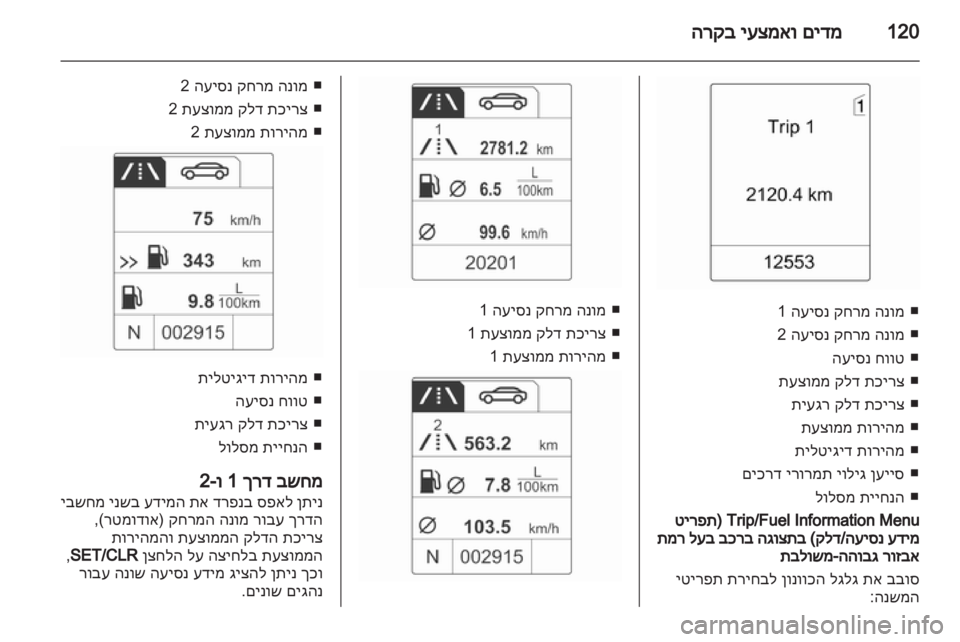 OPEL ZAFIRA TOURER 2013  ספר הנהג 