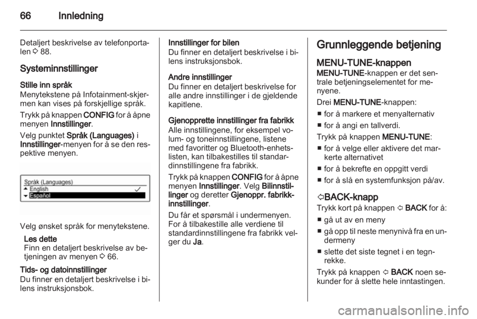 OPEL ADAM 2013  Brukerhåndbok for infotainmentsystem 