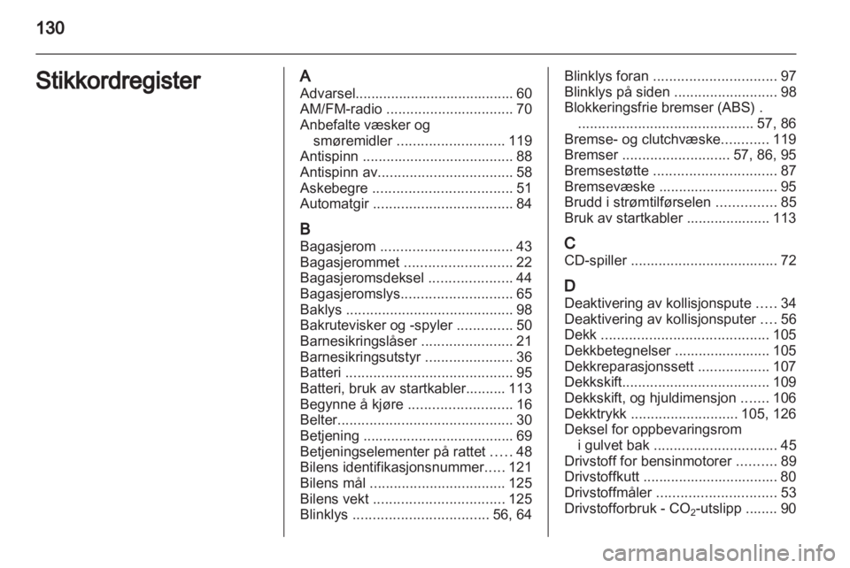 OPEL AGILA 2012  Instruksjonsbok 