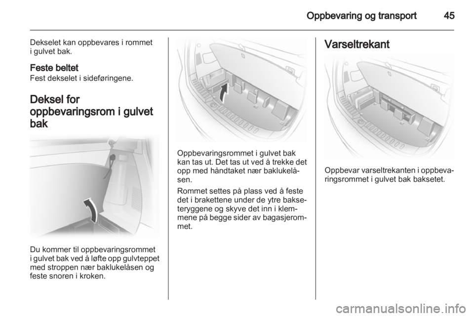 OPEL AGILA 2012  Instruksjonsbok 