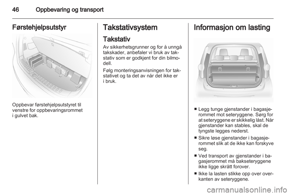 OPEL AGILA 2012  Instruksjonsbok 