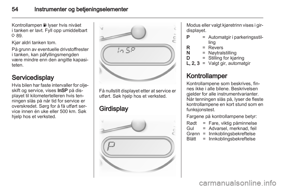 OPEL AGILA 2012  Instruksjonsbok 